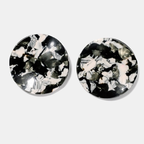 Acrylic Disc Earrings - Picture 1 of 1